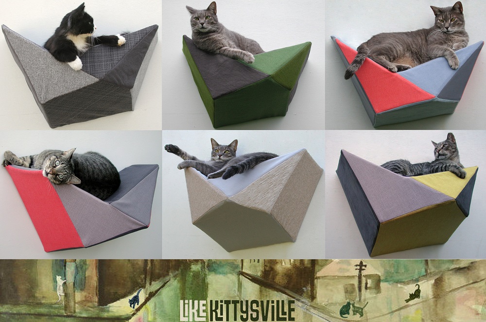 geometrische Katzenbetten Katzenblog