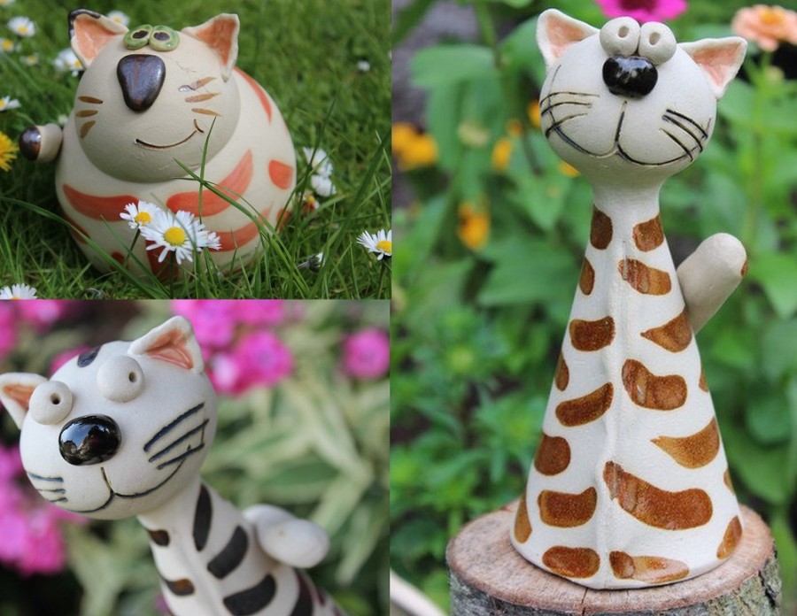 Keramik Katzen Fur Garten