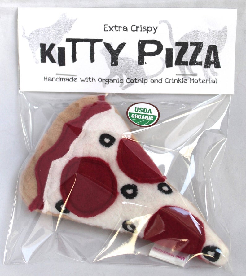 Katzenspielzeug Catnip Pizza